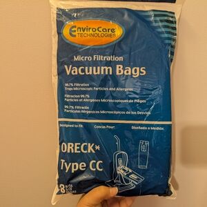 Oreck Type CC  Micro Filtration Vacuum Bag 8-Pack by EnviroCare
